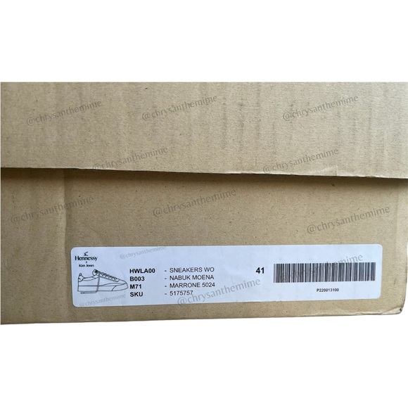 NEW • Kim Jones Low Top Sneakers in Cognac Brown - Picture 4 of 16